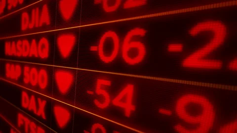 Business markets down concept Stock Footage 104625313
