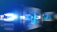 Business Media in Glass Case Stock After Effects