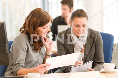 Business meeting - group of people in office Stock Photos