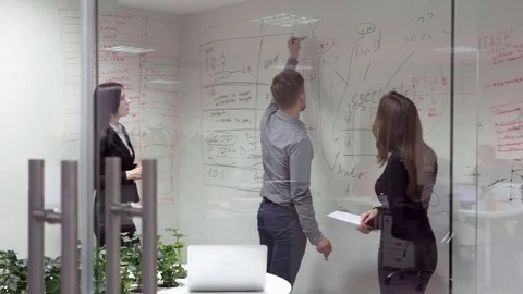 Business meeting in the office Stock Footage