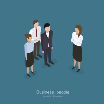 Business meeting people Stock Illustration