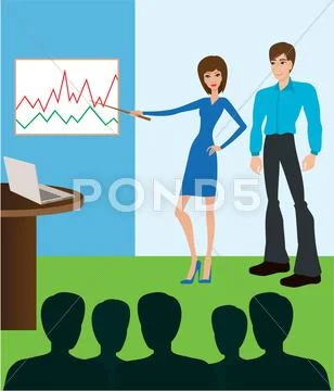Business meeting. presentation Stock Illustration