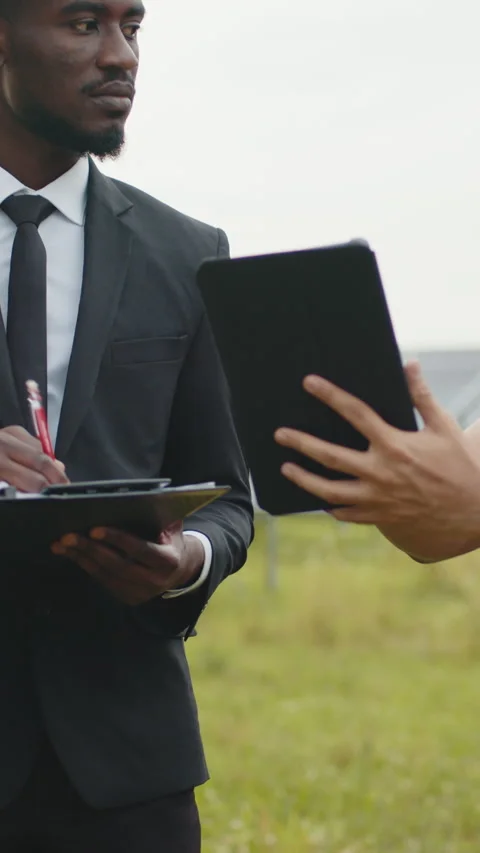 Business Meeting with Tablet Stock Footage 317342832