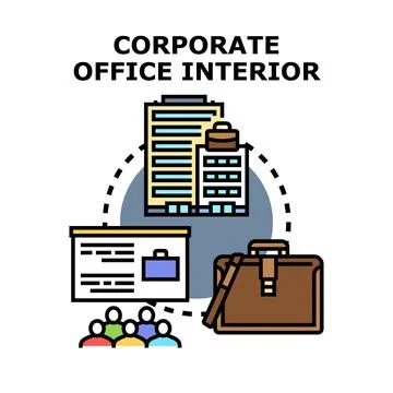 Business meeting work process concept illustration Stock Illustration