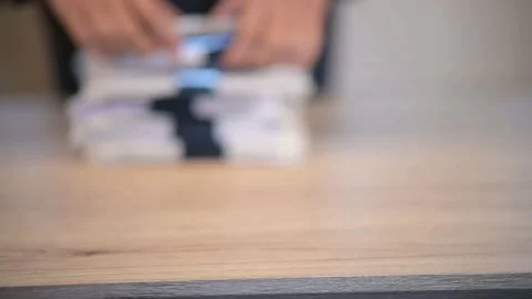 Business men check documents on the desk at the office Stock Footage 137516372