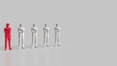 The Business men for  Human Resource Management concept 3d Rendering. Stockfoto's