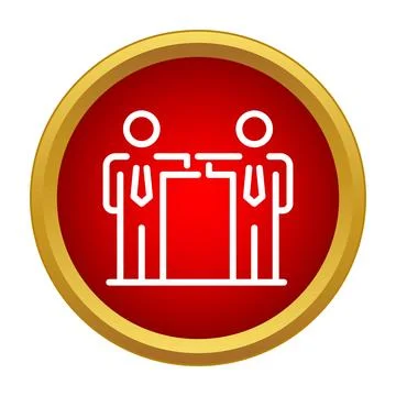 Business men icon representing teamwork and cooperation Stock Illustration
