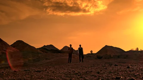 Business men moving on camera Видео 130993285