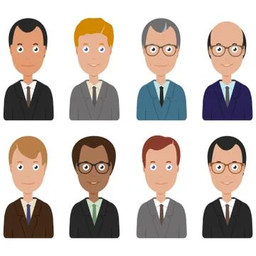 Business men. Vector illustration Stock Illustration