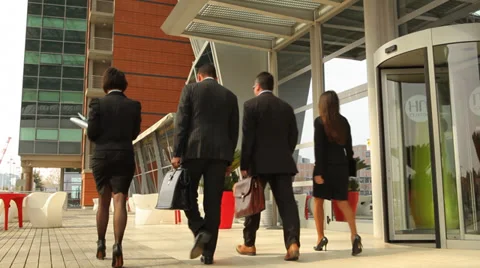 Business men walking Stock Footage 39199861