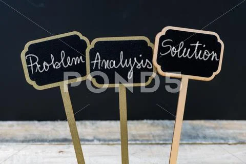 Business message Problem, Analysis, Solution Stock Photos
