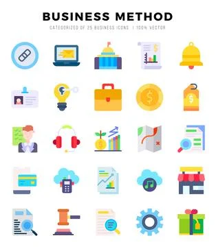 Business Method icons set. Vector illustration. Stock Illustration