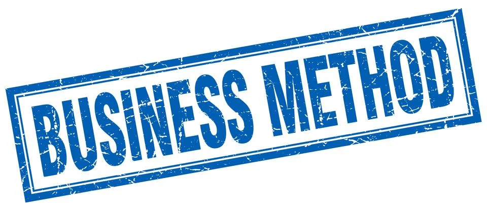 Business method square stamp Stock Illustration