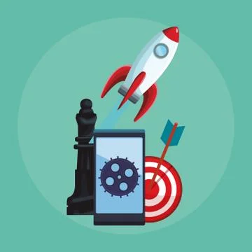 Business mobile apps イラスト素材