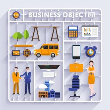 Business Model Kit Stock Illustration