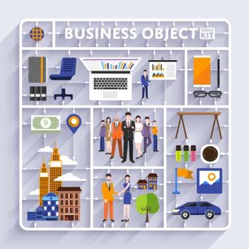 Business Model Kit Stock Illustration