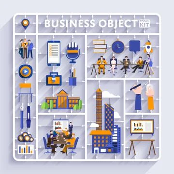 Business Model Kit Stock Illustration