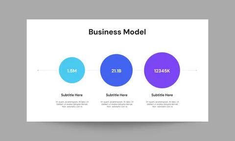 Business Model Slide Presentation Template Stock Illustration