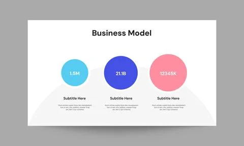 Business Model Slide Presentation Template Professional Strategy Design Stock Illustration