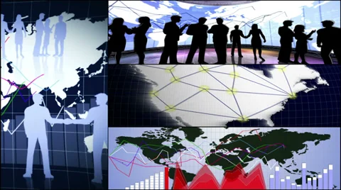 Business Montage Stock Footage