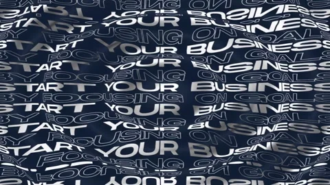 Business motivation background with moving text waves of success goals 動画素材 337581633