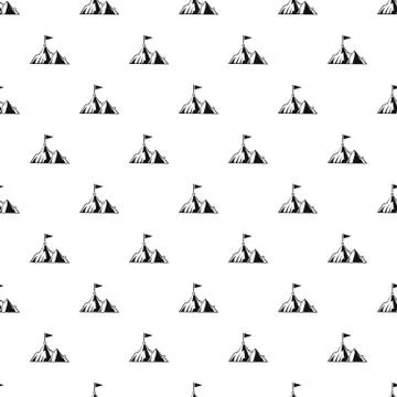 Business mountain target pattern seamless Stock Illustration