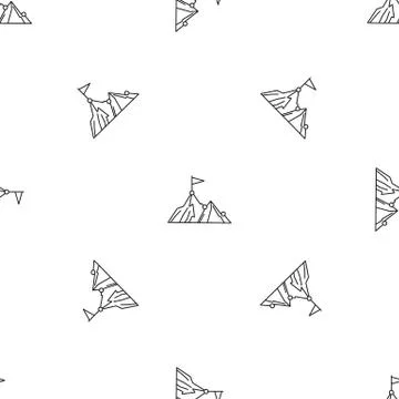 Business mountain target pattern seamless Illustrazione stock
