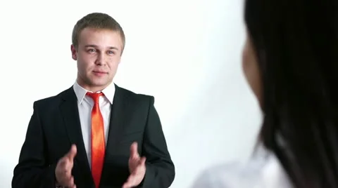 Business negotiation Stockbeeldmateriaal 20481297