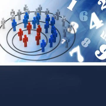 Business network in abstract background Stock Illustration
