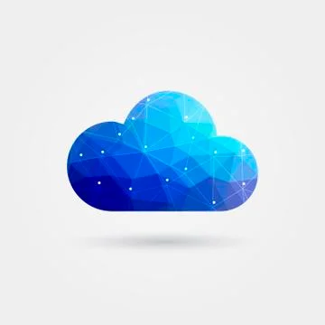 Business network cloud vector design Stock Illustration