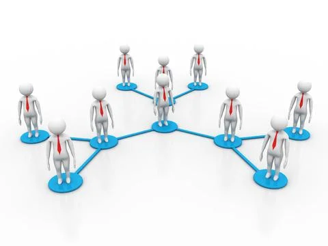 Business Network Concept Background イラスト素材