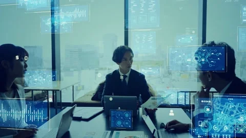 Business network concept. Data analysis. Human resources. Management strategy. Stock Footage 157195888