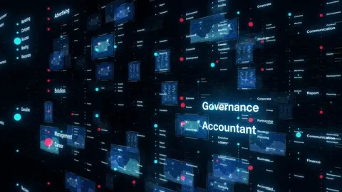 Business network concept. GUI (Graphical User Interface). Stock Footage 146833664