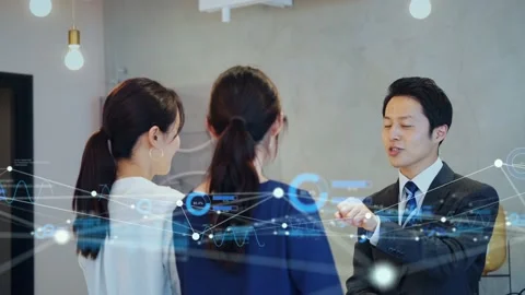 Business network concept. Human Resources. Group of businesspeople. Stock Footage 142334724