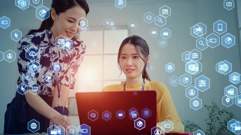 Business network concept. Human Resources. Group of businesspeople. Management s Stock Footage 160136690