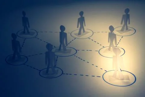 Business network, concept Stock Photos