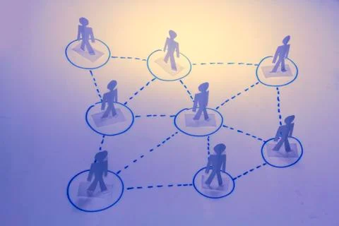 Business network, concept Foto stock