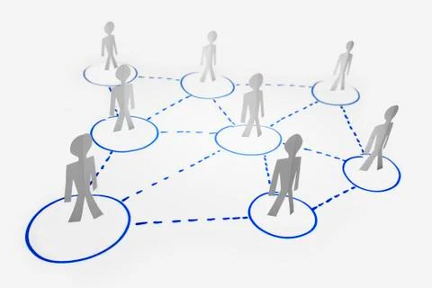 Business network, concept Stock Photos