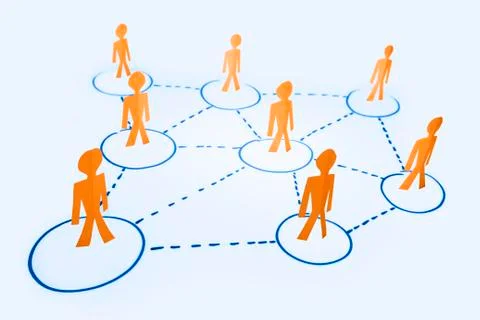 Business network, concept Stock Photos
