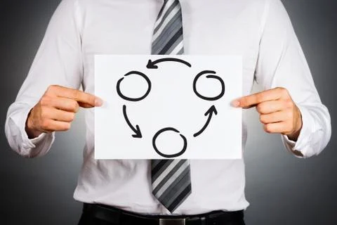 Business network concept. 写真素材