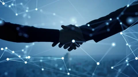 Business network concept. Teamwork. Partner ship. Shaking hands. Vidéo 149279487