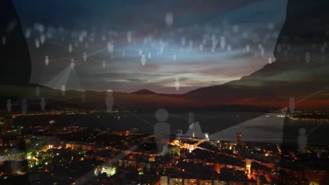 Business network concept. Teamwork. Partner ship. Shaking hands. Stock Footage 338032563