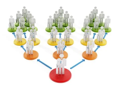Business network diagram Stock Illustration