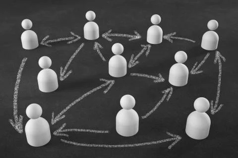 Business network as graphics element - Illustration Stock Illustration