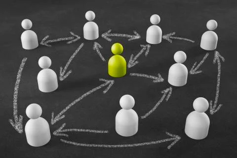 Business network as graphics element - Illustration Illustrazione stock
