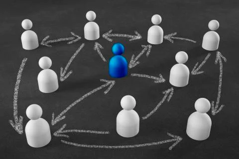 Business network as graphics element - Illustration Stock Illustration