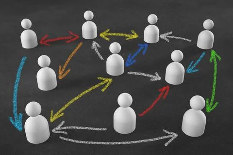 Business network as graphics element - Illustration business network as gr... Foto stock
