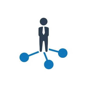 Business Network Icon Stock Illustration