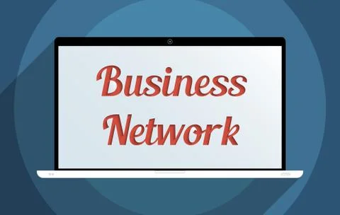Business network Stock Illustration
