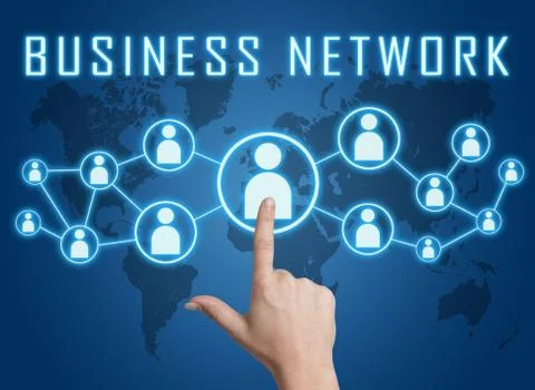 Business network Stock Illustration
